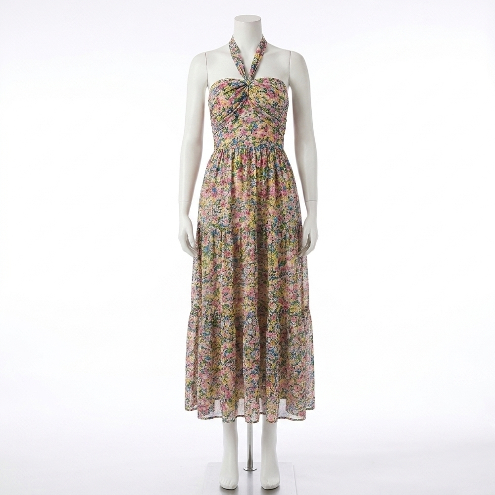 NEW DRESS FORUM floral maxi halter dress